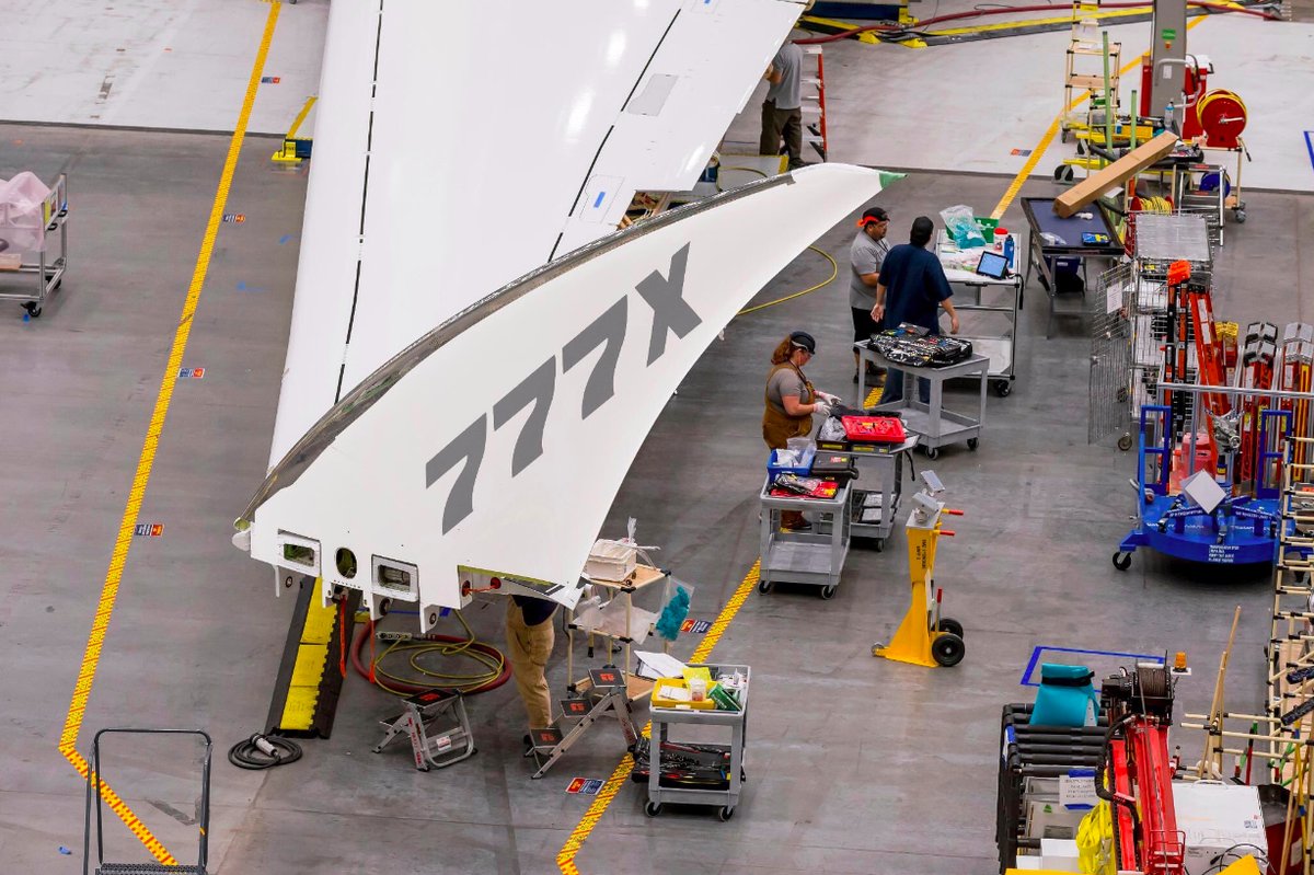 Comenzó el ensamblaje de las revolucionarias puntas de ala del Boeing 777X